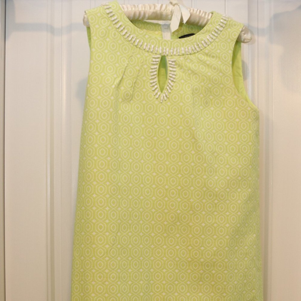 Tahari Dress w/ Beaded Details and Keyhole